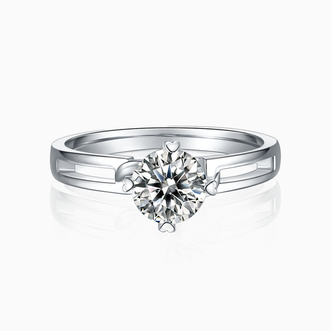 Infinity Engagement Ring with Infinity Setting