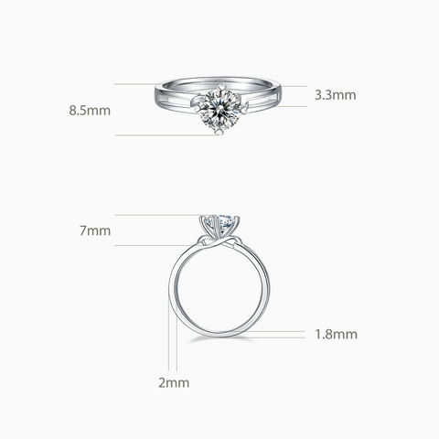 Infinity Engagement Ring with Infinity Setting