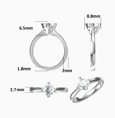 Eterna Classic Round Cut - Eterna Diamonds | Lab Grown Diamond