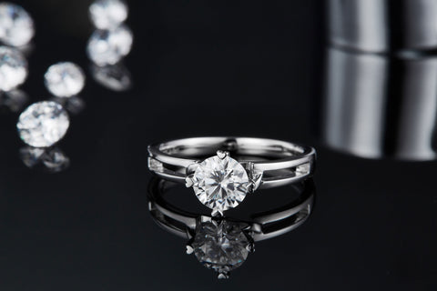 Infinity Engagement Ring with Infinity Setting