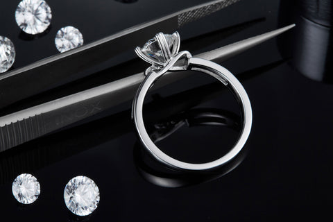 Infinity Engagement Ring with Infinity Setting