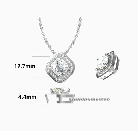 Belle II Diamond Necklace - Eterna Diamonds | Lab Grown Diamond