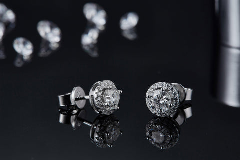 Belle IV Diamond Stud Earrings - Eterna Diamonds | Lab Grown Diamond