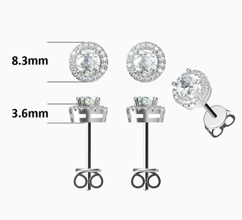 Belle IV Diamond Stud Earrings - Eterna Diamonds | Lab Grown Diamond