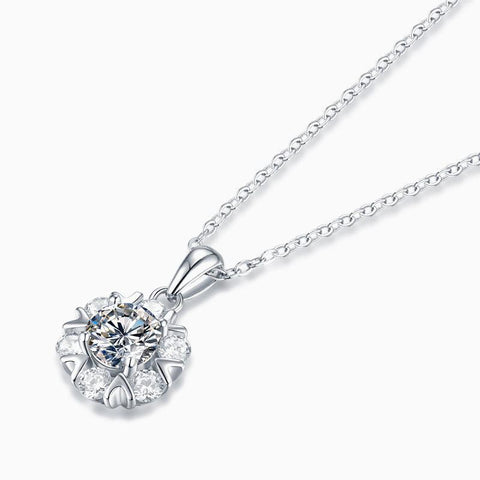 Snowflower Pendant Diamond Necklace - Eterna Diamonds | Lab Grown Diamond