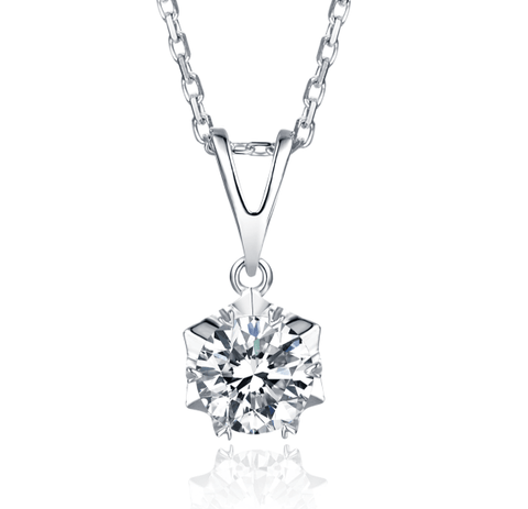 Snowflower III Pendant Diamond Necklace - Eterna Diamonds | Lab Grown Diamond