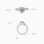 Infinity Heart Halo Engagement Ring