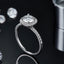 Eterna Harmony I Round Cut Radiant Shape Straight Band - Eterna Diamonds | Lab Grown Diamond