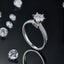 Princess Engagement Ring with Inline Pavé Straight Band