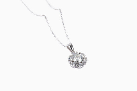 Snowflower Pendant Diamond Necklace - Eterna Diamonds | Lab Grown Diamond